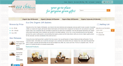 Desktop Screenshot of ecochicgiftbaskets.com